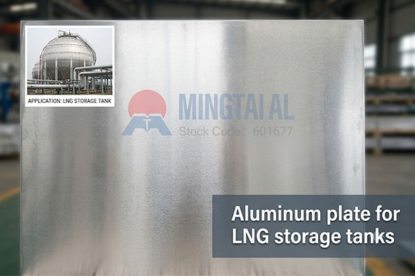Aluminum plate for LNG storage tanks