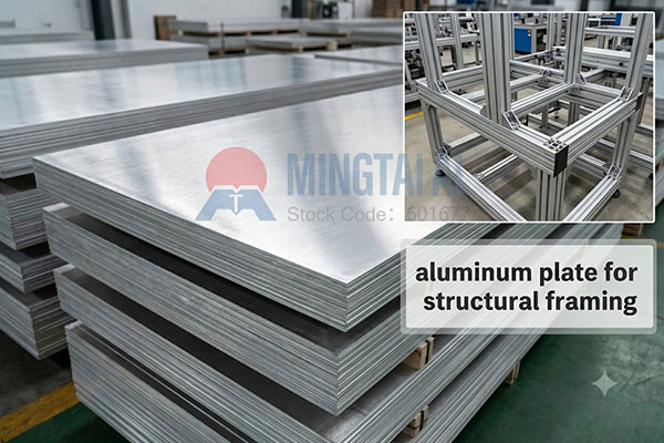 aluminum plate for structural framing